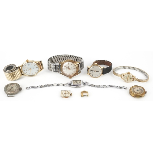 3542 - Vintage and later ladies and gentlemen's wristwatches including Ramona, Rotary, Roamer and an Omega ... 