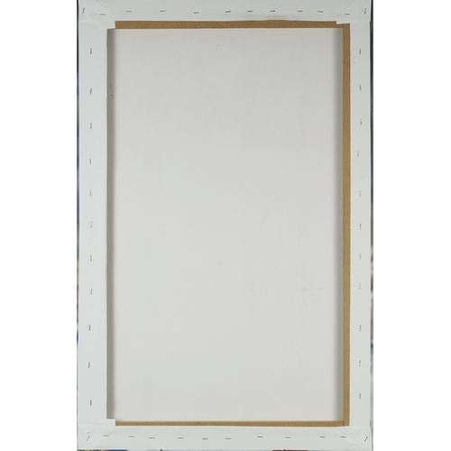 1336A - A signed colour print of Martin Johnson England Captain lifting the 2003 Rugby World Cup, 83cm x 59c... 