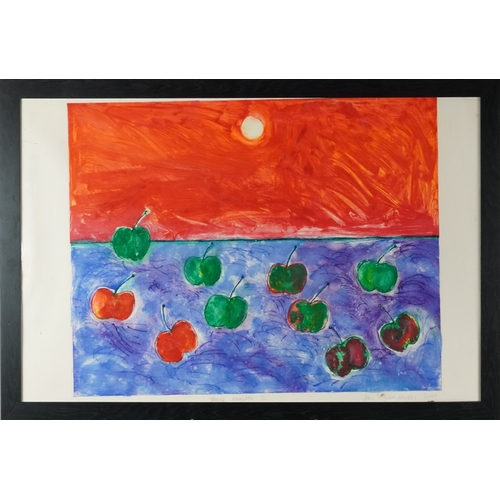 2251 - John D Edwards - Apple Regatta III, Modern British school watercolour on paper, signed and dated, fr... 