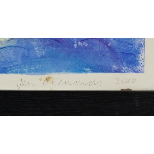 2251 - John D Edwards - Apple Regatta III, Modern British school watercolour on paper, signed and dated, fr... 