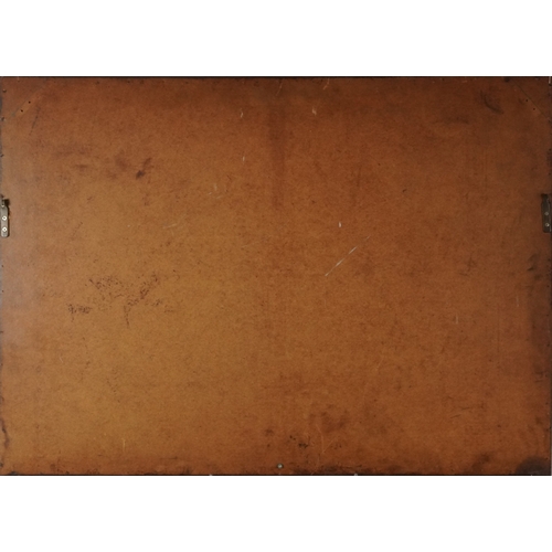 1345 - An early 20th century Taylor Walker & Co. 'Barley Mow' advertising wall mirror within an oak frame, ... 