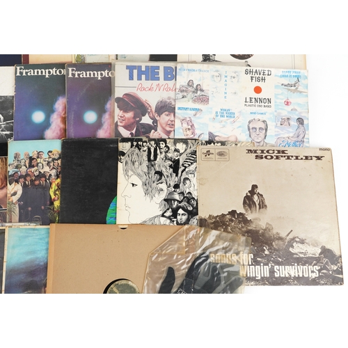 2614 - A collection of vinyl LP records including The Beatles Let It Be and Sgt. Pepper's Lonely Hearts Clu... 