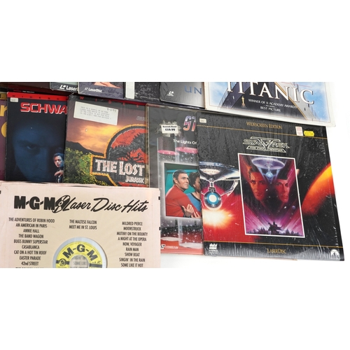 2625 - A collection of laser disc extended play film sound tracks including The Rambo Trilogy, Disney's Tro... 