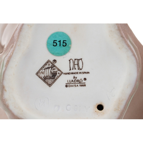 656 - Six Nao porcelain figures of young children including a boy at a desk, young girl with a teddy bear ... 