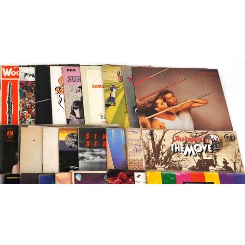 2631 - A collection of vinyl LP records including David Bowie Aladdin Sane, The Rise & Fall of Ziggy Stardu... 
