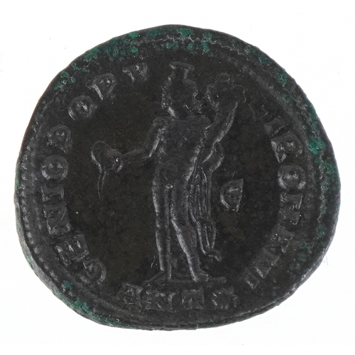 1104 - A Roman Empire Diocletian bronze coin, circa 294AD, in excellent condition, the emperor Diocletian t... 