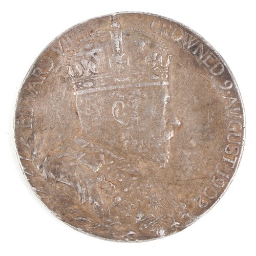 1112 - A King Edward VII & Queen Alexandra Coronation silver medal, 31mm in diameter, 12.8g.