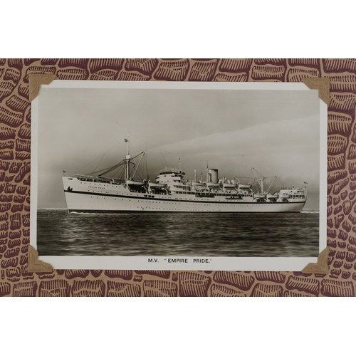 1297 - Two albums of 20th century black and white photographs, one album predominantly Suez views and shipp... 