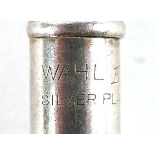 84 - A collection of vintage and later silver plated propelling pencils and pens including an engine turn... 