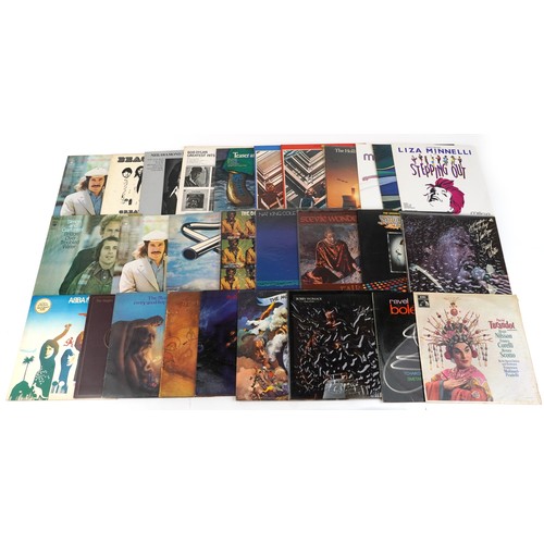 2619 - Vinyl LP records including The Beatles, The Bee Gees, Simon & Garfunkel, The Moody Blues, The Carpen... 