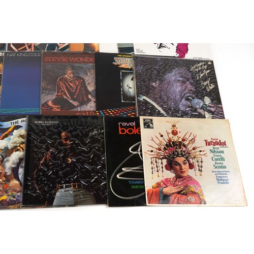 2619 - Vinyl LP records including The Beatles, The Bee Gees, Simon & Garfunkel, The Moody Blues, The Carpen... 