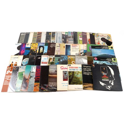 2611 - Vinyl LP records including ABBA, Mainstreet People, The Temptations, Barry White and Stevie Wonder.