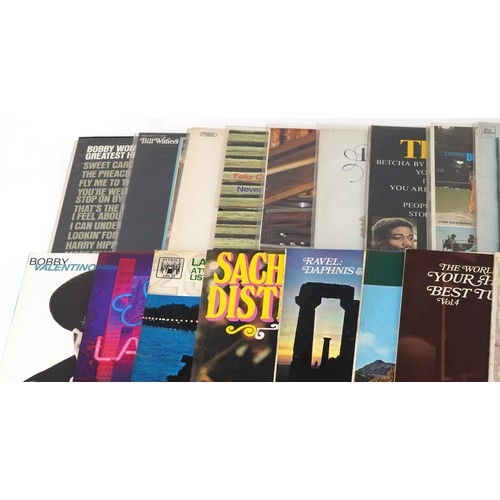 2611 - Vinyl LP records including ABBA, Mainstreet People, The Temptations, Barry White and Stevie Wonder.