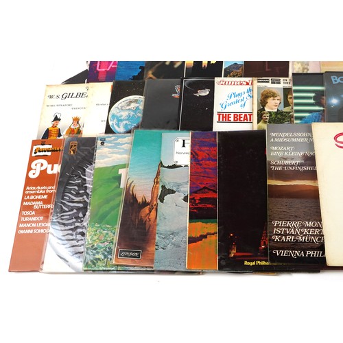 2611 - Vinyl LP records including ABBA, Mainstreet People, The Temptations, Barry White and Stevie Wonder.