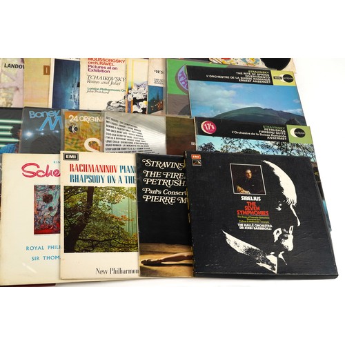 2611 - Vinyl LP records including ABBA, Mainstreet People, The Temptations, Barry White and Stevie Wonder.