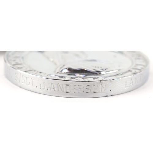 2701 - A Queen Victoria Order of St. John medal awarded to 45044.5/SGT.J.ANDERSON.LANCS. S.J.A.B.1950.