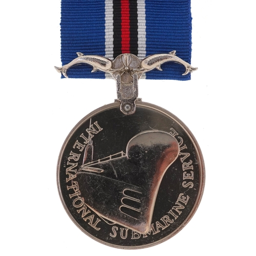 2702 - A military interest Submarine Service medal, unengraved
