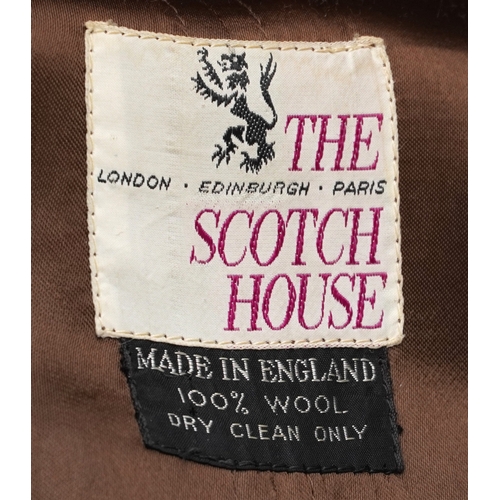 1039 - Wool clothing including a Scottish House cape coat, an Edinburgh Woollen Mill knitted jumper and gen... 