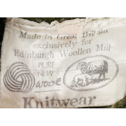 1039 - Wool clothing including a Scottish House cape coat, an Edinburgh Woollen Mill knitted jumper and gen... 