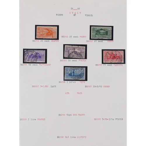 1262 - A large collection of Italian 19th century and later mint and used stamps dating from 1863 to 1968 t... 