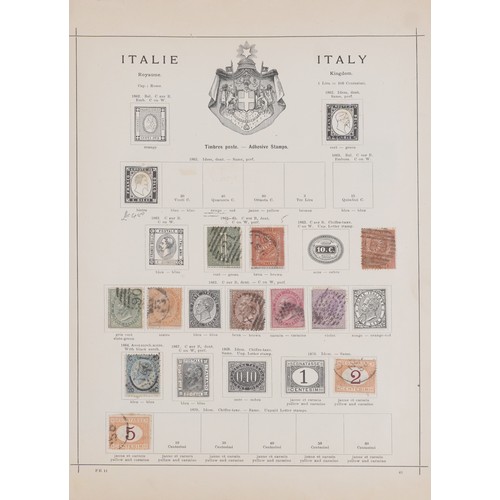 1262 - A large collection of Italian 19th century and later mint and used stamps dating from 1863 to 1968 t... 