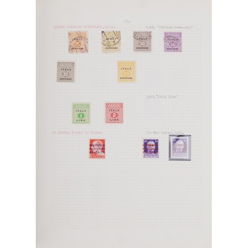 1262 - A large collection of Italian 19th century and later mint and used stamps dating from 1863 to 1968 t... 