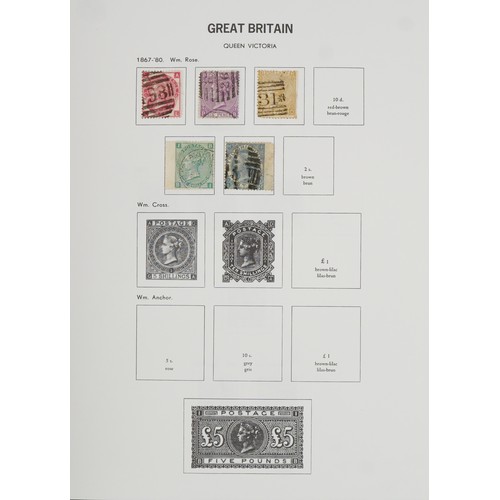1228 - British 19th century and later line engraved and surface printed stamps including Two Penny Blues, P... 