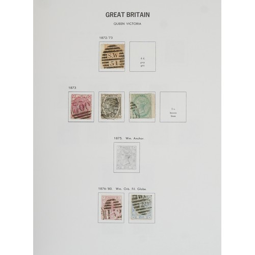 1228 - British 19th century and later line engraved and surface printed stamps including Two Penny Blues, P... 