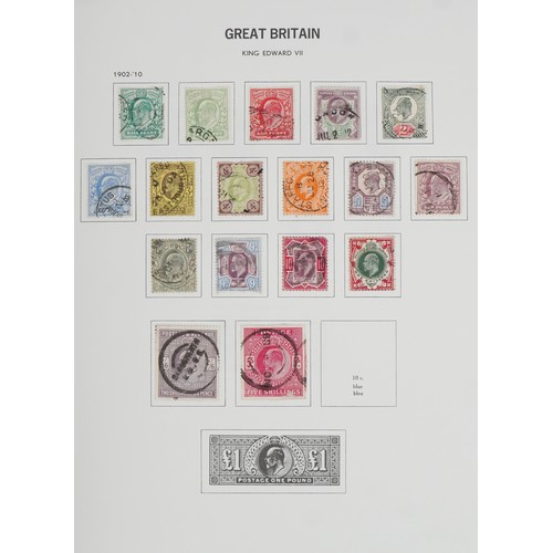 1228 - British 19th century and later line engraved and surface printed stamps including Two Penny Blues, P... 