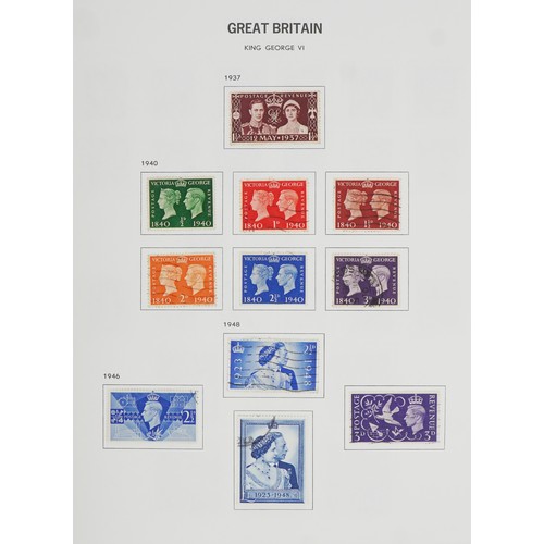 1228 - British 19th century and later line engraved and surface printed stamps including Two Penny Blues, P... 