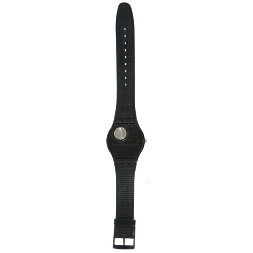 swatch SR1130SW ブラック Swatch, a gentlemen's quartz skeleton wristwatch number SR1130SW