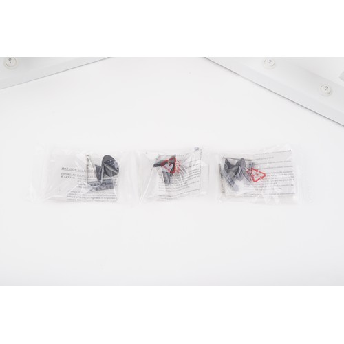 1876 - Four as new Endon white and chrome spotlights, 36cm in length.