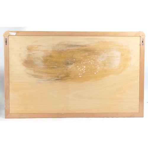 2175 - A modern suite of pink painted dining room furniture comprising a side cabinet, corner cabinet, tabl... 