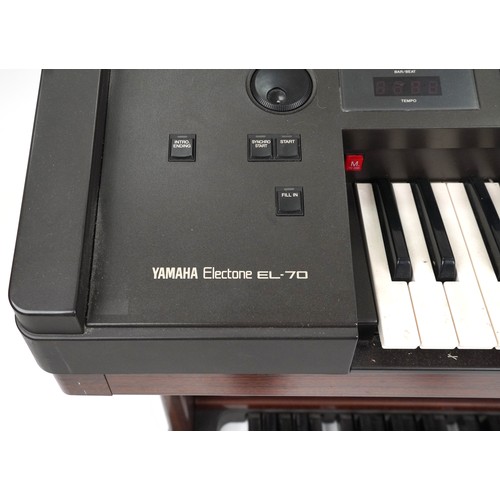 A Yamaha Electone EL-70 Organ, H-97cm W113-cm D-54cm