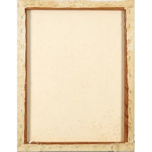 2305 - Brian Taylor - Child entering the Sea, modern British School, mixed media on canvas, unframed, 61cm ... 