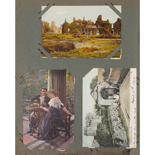 A collection of early 20th century postcards and greetings cards ...