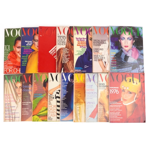 679 - Vogue magazines, a complete run of the year 1976.