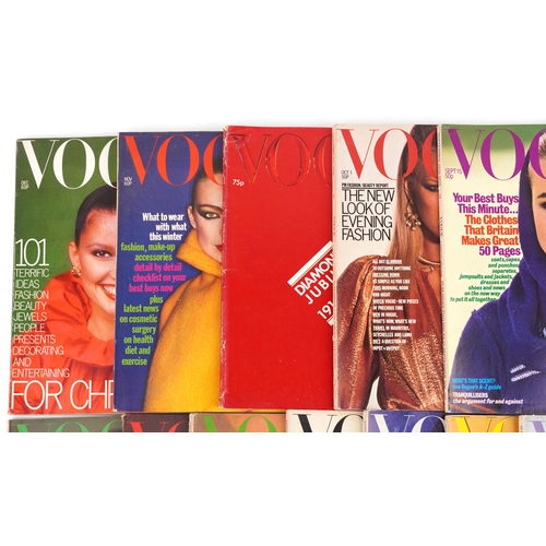 679 - Vogue magazines, a complete run of the year 1976.