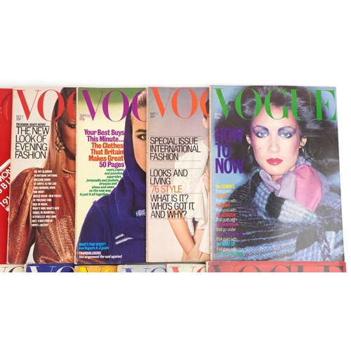 679 - Vogue magazines, a complete run of the year 1976.