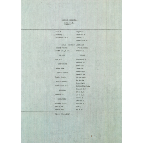 729 - A military interest embroidered Royal Artillery officer's full dress sabretache, a matching dress be... 