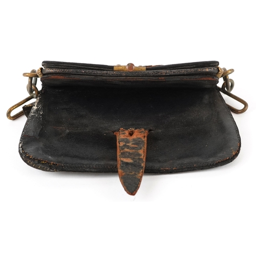 729 - A military interest embroidered Royal Artillery officer's full dress sabretache, a matching dress be... 