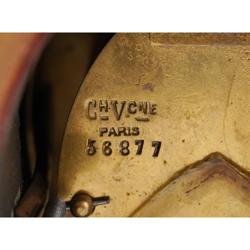 154 - Three Edwardian mahogany mantle clocks, each having a white enamelled dial and black Roman numerals,... 