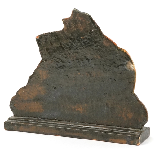 139 - An Arts & Crafts terracotta galleon, possibly Compton, 22cm in high.