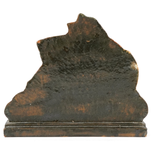 139 - An Arts & Crafts terracotta galleon, possibly Compton, 22cm in high.