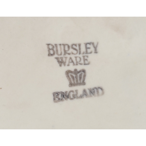 193 - Charlotte Rhead for Bursley Ware, an Art Deco pottery vase having hand painted chinoiserie cartouche... 