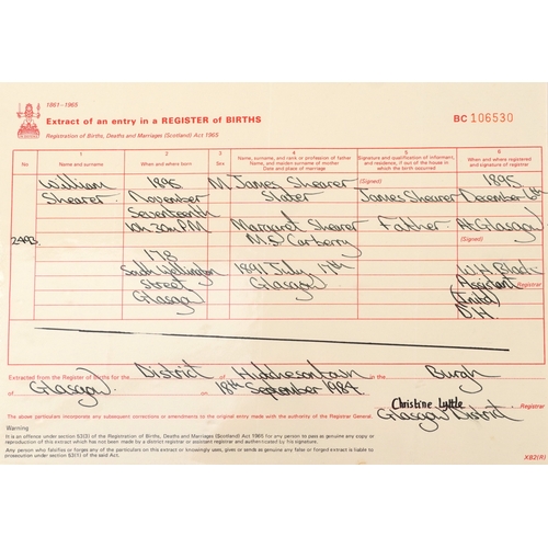 703 - A British military World War I medal trio awarded to 1857 PTE. John Shearer 6th Battalion High & Lig... 