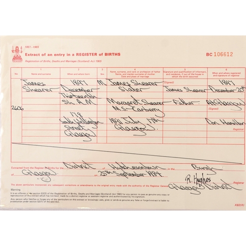 703 - A British military World War I medal trio awarded to 1857 PTE. John Shearer 6th Battalion High & Lig... 