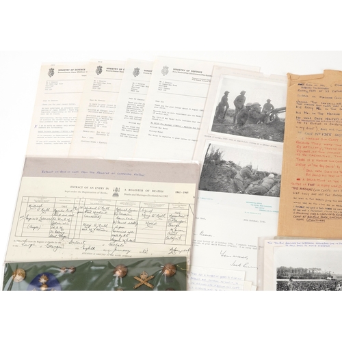 703 - A British military World War I medal trio awarded to 1857 PTE. John Shearer 6th Battalion High & Lig... 