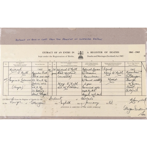 703 - A British military World War I medal trio awarded to 1857 PTE. John Shearer 6th Battalion High & Lig... 