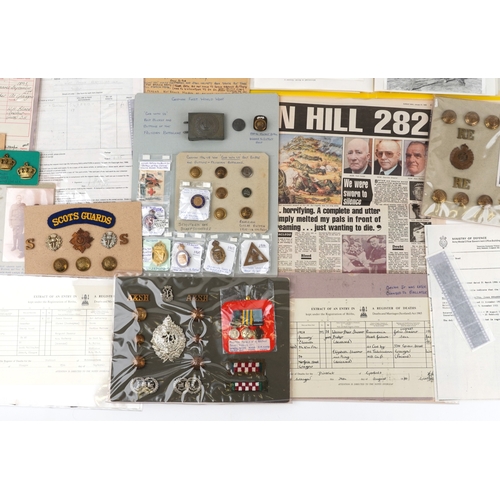 703 - A British military World War I medal trio awarded to 1857 PTE. John Shearer 6th Battalion High & Lig... 